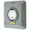 Hubbell Wiring Device-Kellems Locking Receptacle, L5-30R, 30 A, 125V AC, Single Phase, 2 Pole, Flush Mount, Screw Terminals, Gray HBL2610SR2 - alternate 1